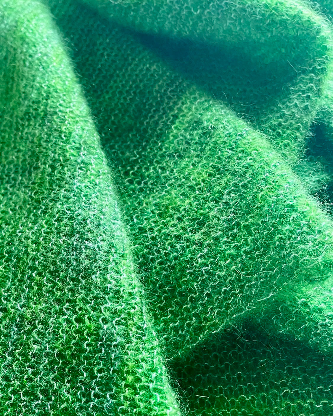 Le CHÂLE bobo vert sapin