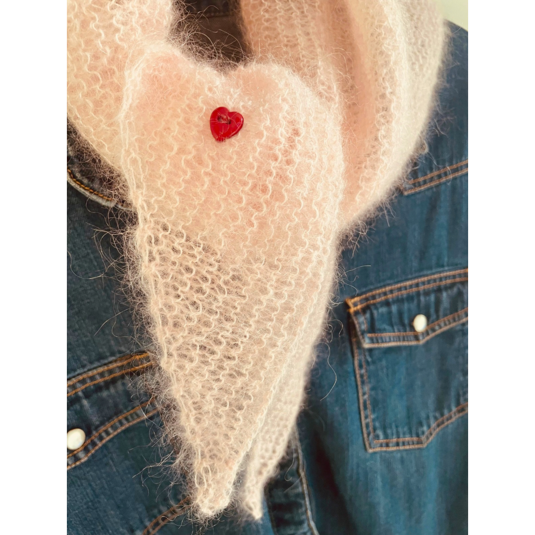 Le petit bobo rose ballerine Cœur rouge ❤️