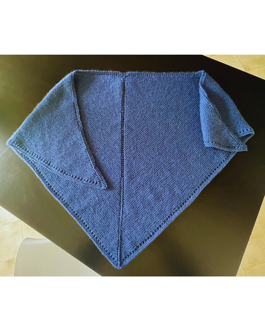 Châle bobo bleu jean