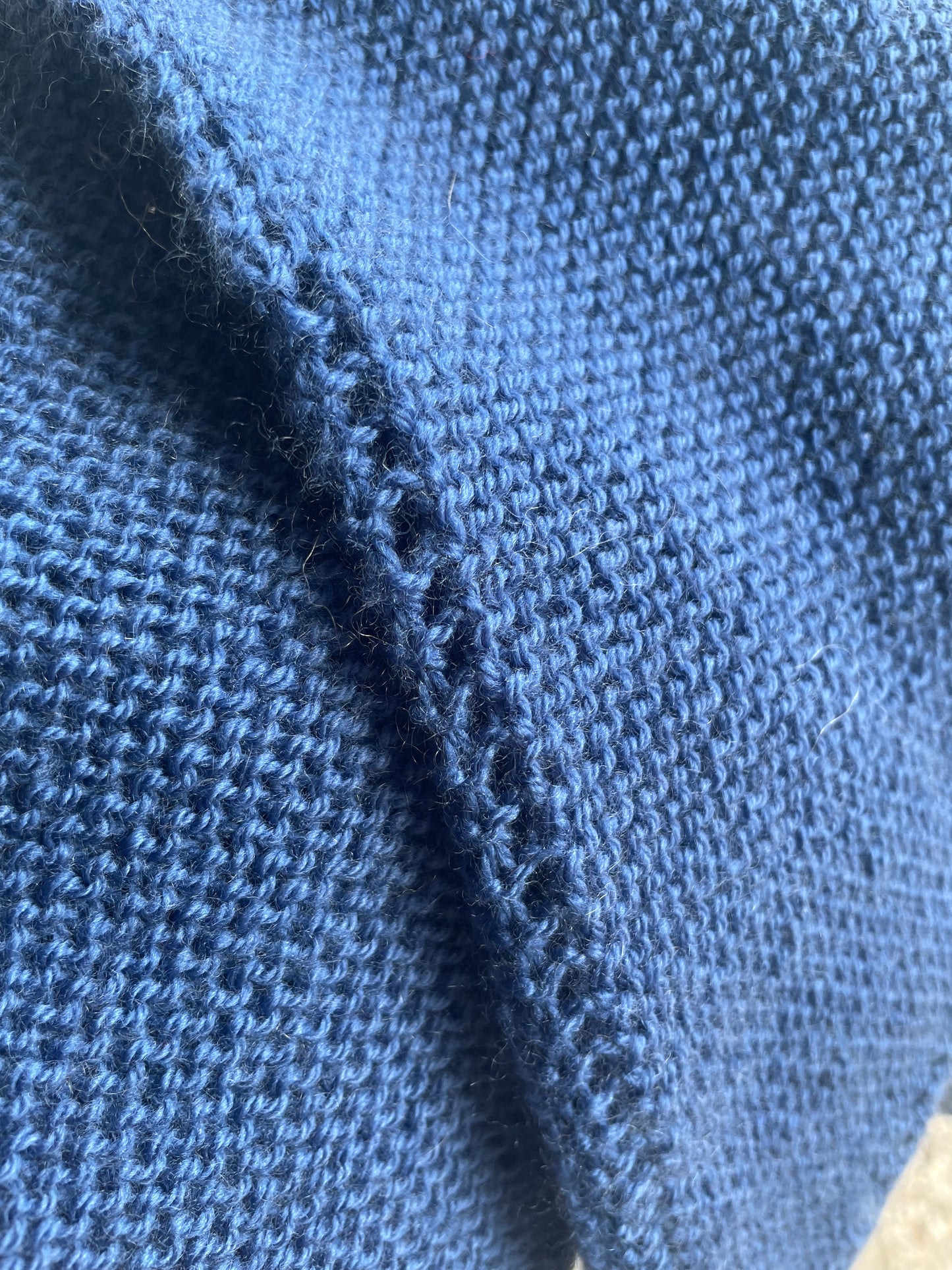 Châle bobo bleu jean