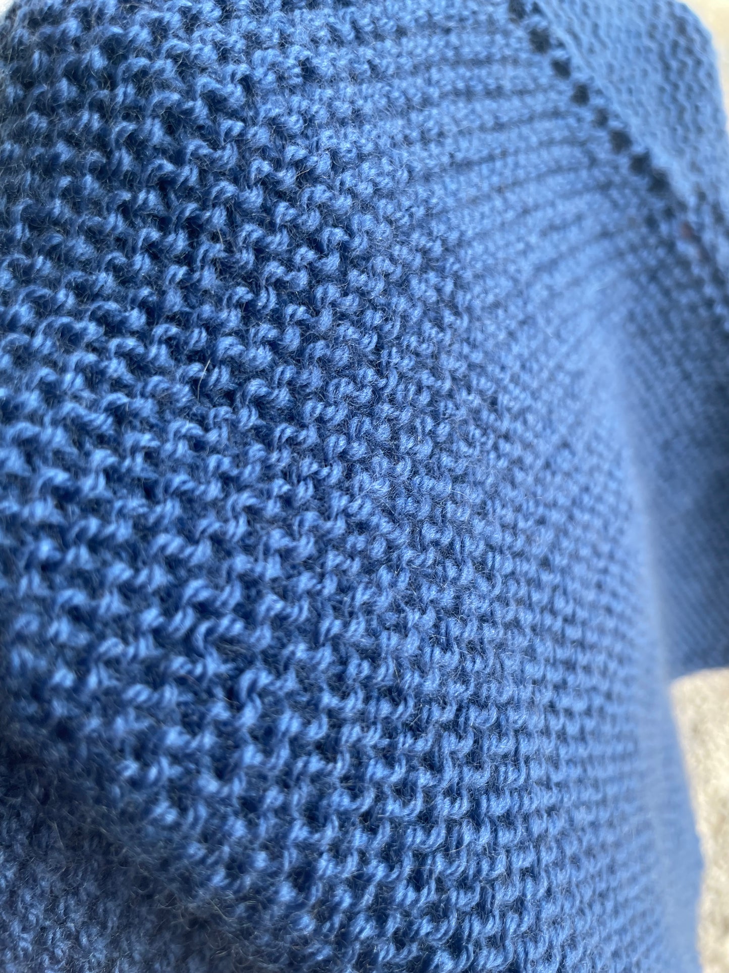 Châle bobo bleu jean